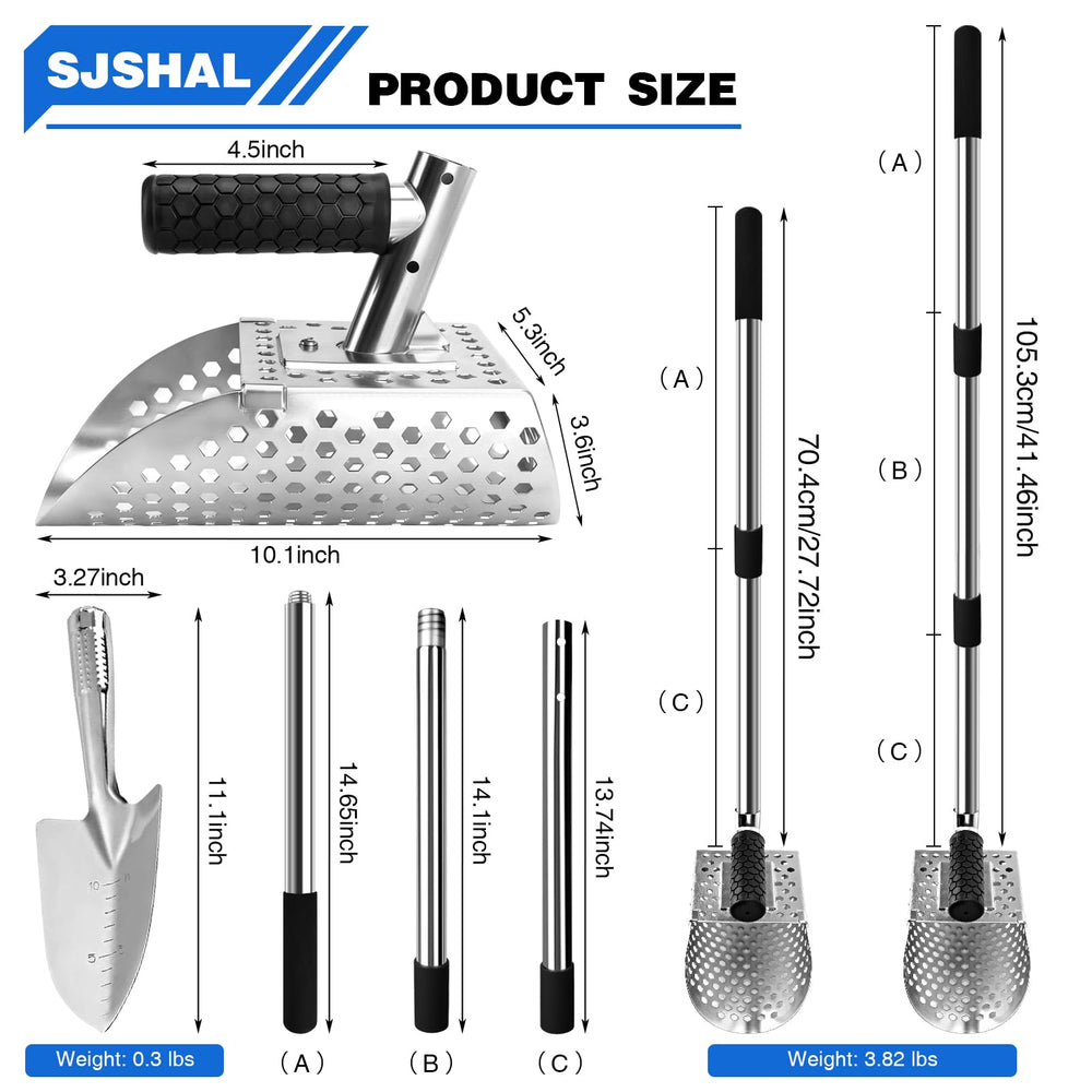 SJSHAL handle detail with non-slip rubber grip for comfortable control