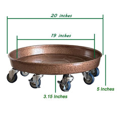 SKAFORZ closeup of 360-degree casters demonstrating smooth quiet mobility