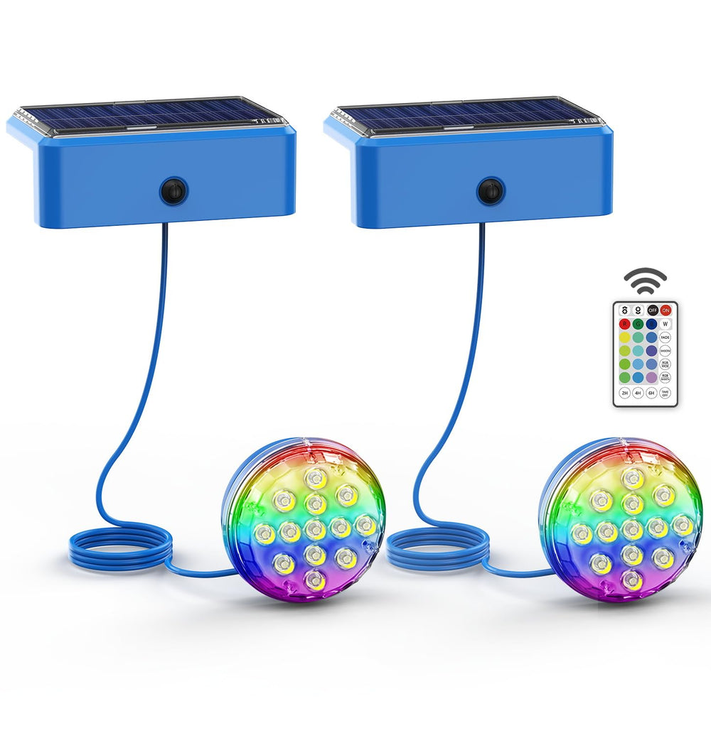 Skairipa front view of the two-pack showing product and remote for easy setup