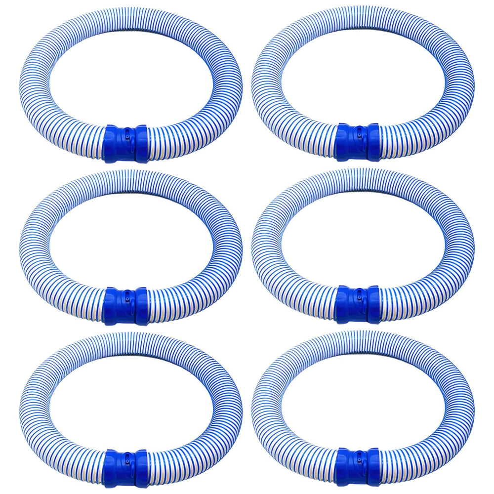 Skdqiee front view of six 39-inch pool cleaner hoses showing full kit and packaging benefit