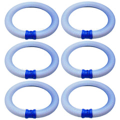 Skdqiee front view of six 39-inch pool cleaner hoses showing full kit and packaging benefit