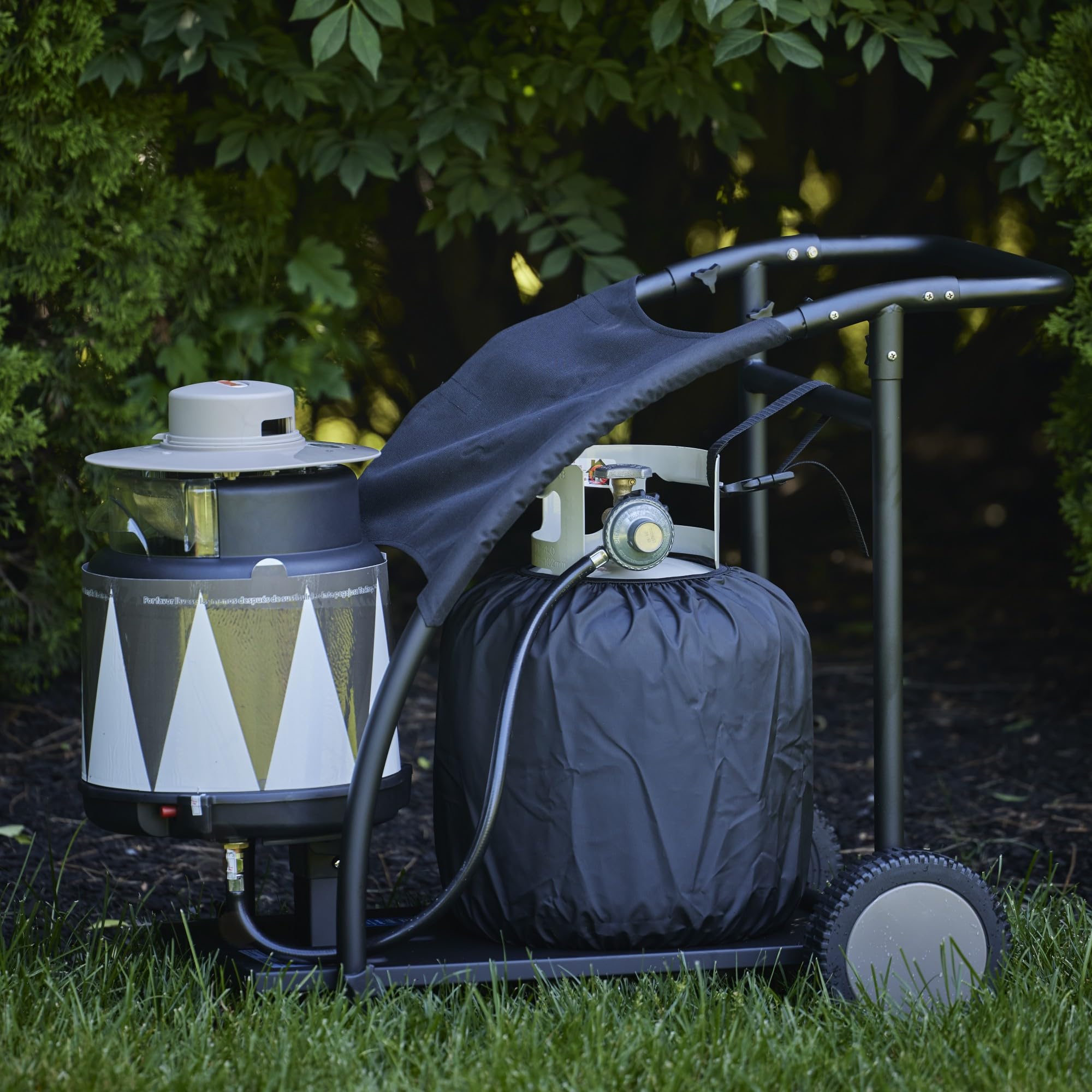 SkeeterVac partially assembled showing tool-free setup benefit
