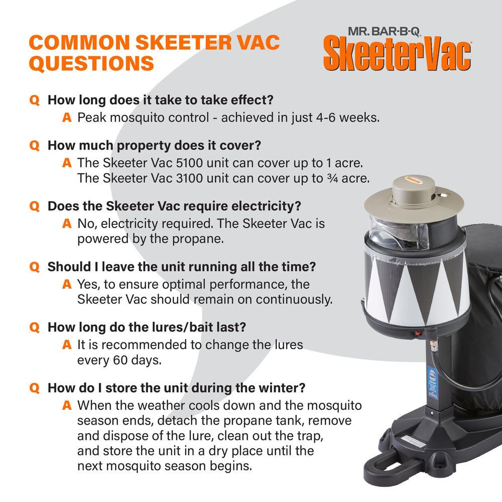 SkeeterVac removable catch bag being rinsed showing low-maintenance benefit