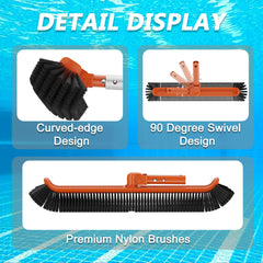 SKGPOLE fully extended to 16ft reaching deep end to save time
