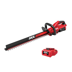 SKIL 24-inch hedge trimmer front view showing controls and balance for easier cutting