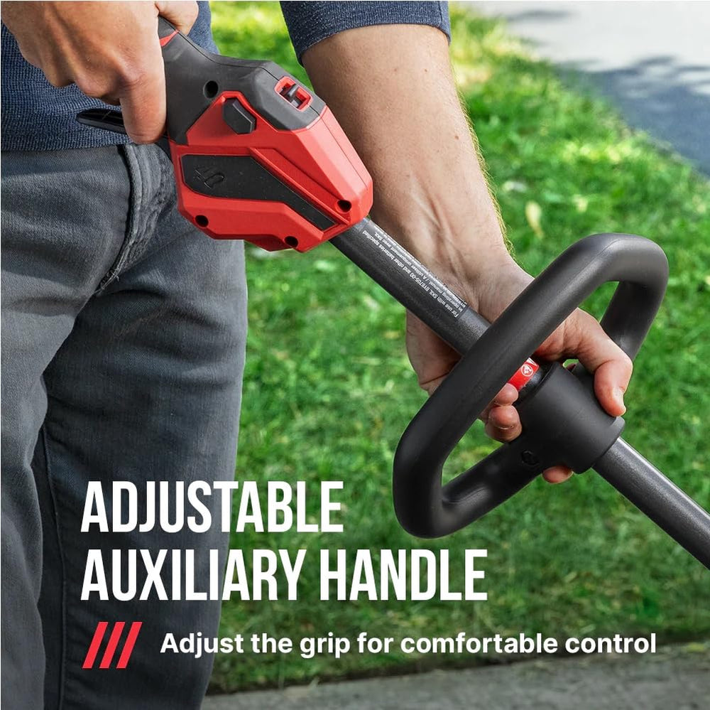 SKIL handle and adjustable auxiliary grip detail showing improved control and comfort benefit