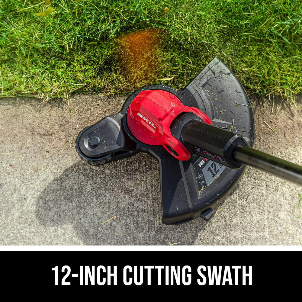 SKIL telescoping shaft and adjustable handle offering ergonomic comfort