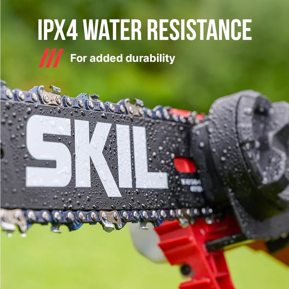 SKIL PWR CORE 40 2.5Ah battery with Auto PWR JUMP charger showing quick recharge benefit