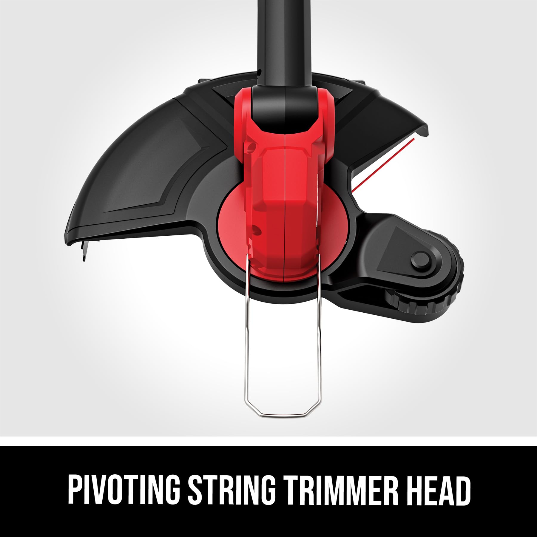 SKIL trimmer in use edging a driveway demonstrating precise ergonomic control