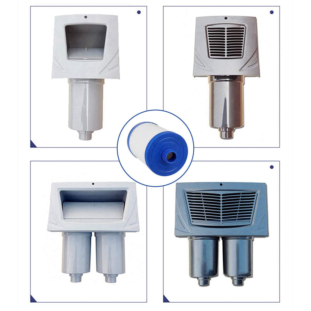 SKTLBB filter in outdoor spa scene conveying cleaner, clearer water