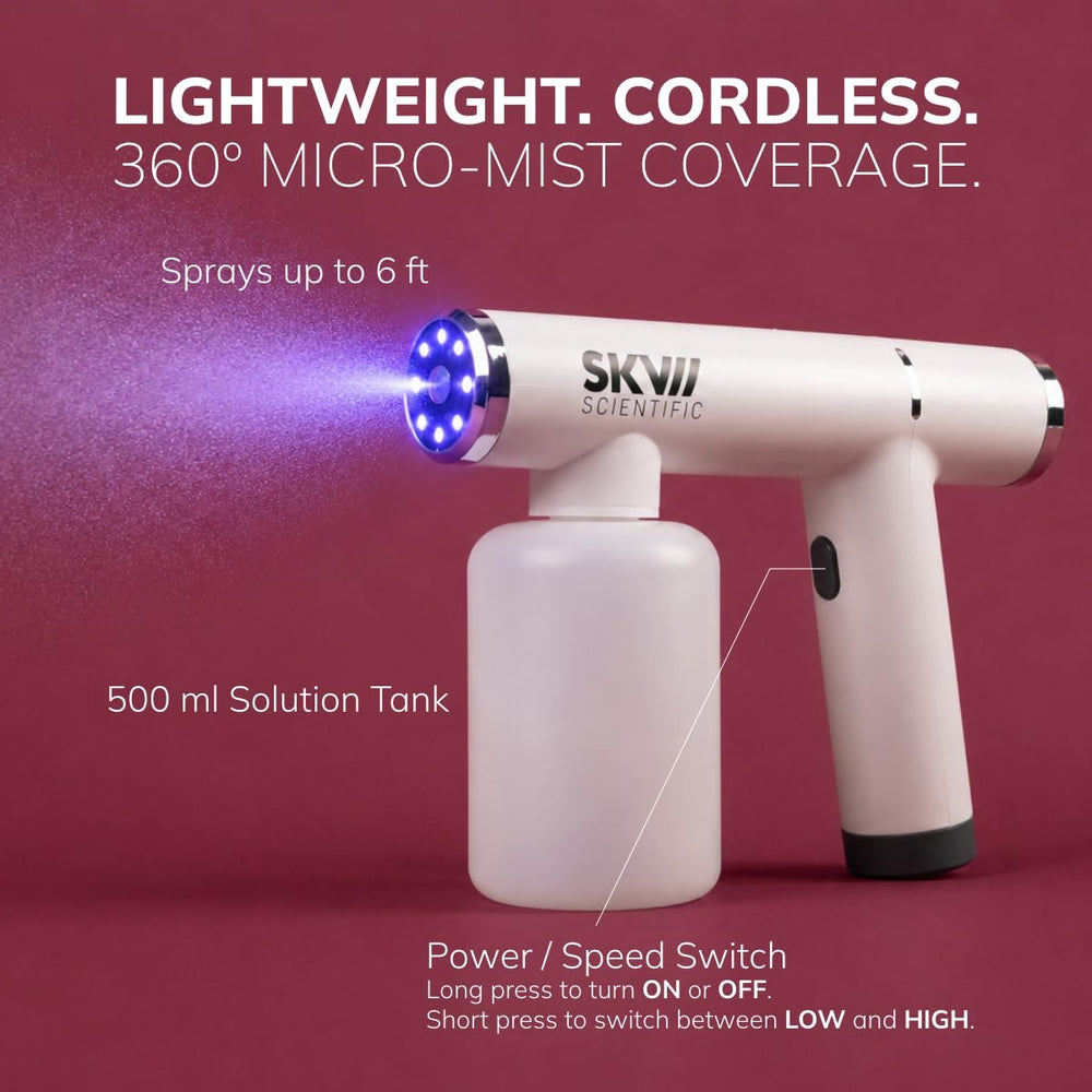 SKV nozzle closeup highlighting atomizing tip for even, residue-free misting