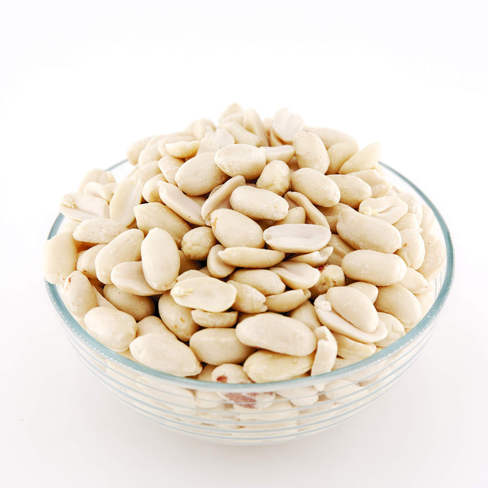 Sky Ecommerce front packaging of 10 lb blanched peanuts showing brand and bulk benefit