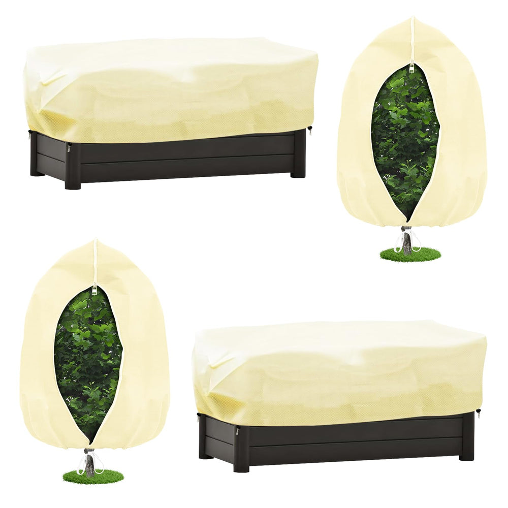 Skycow front pack image showing four frost blankets and storage benefit