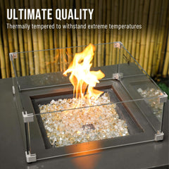 Skyflame used in tabletop fire bowl for modern outdoor ambiance