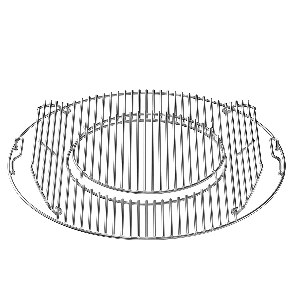 Skyflame Charkettle front view showing full grate and fit for easy replacement