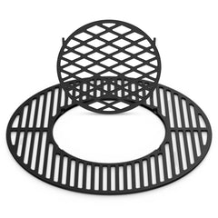 Skyflame front view showing full 21.5-inch cast iron grate for easy replacement