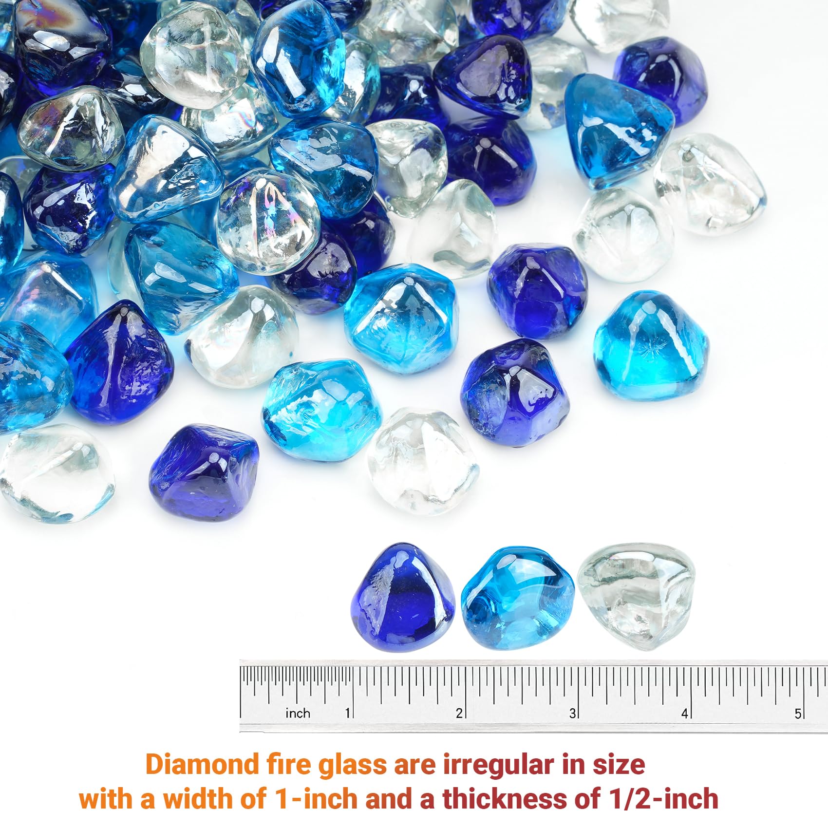 Skyflame close-up of diamond glass texture adding reflective sparkle