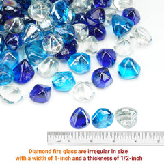 Skyflame close-up of diamond glass texture adding reflective sparkle