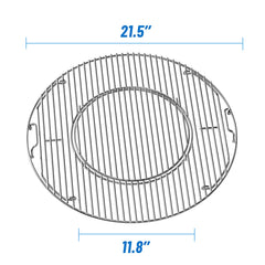 Skyflame close up of plated steel bars showing durable smooth surface benefit