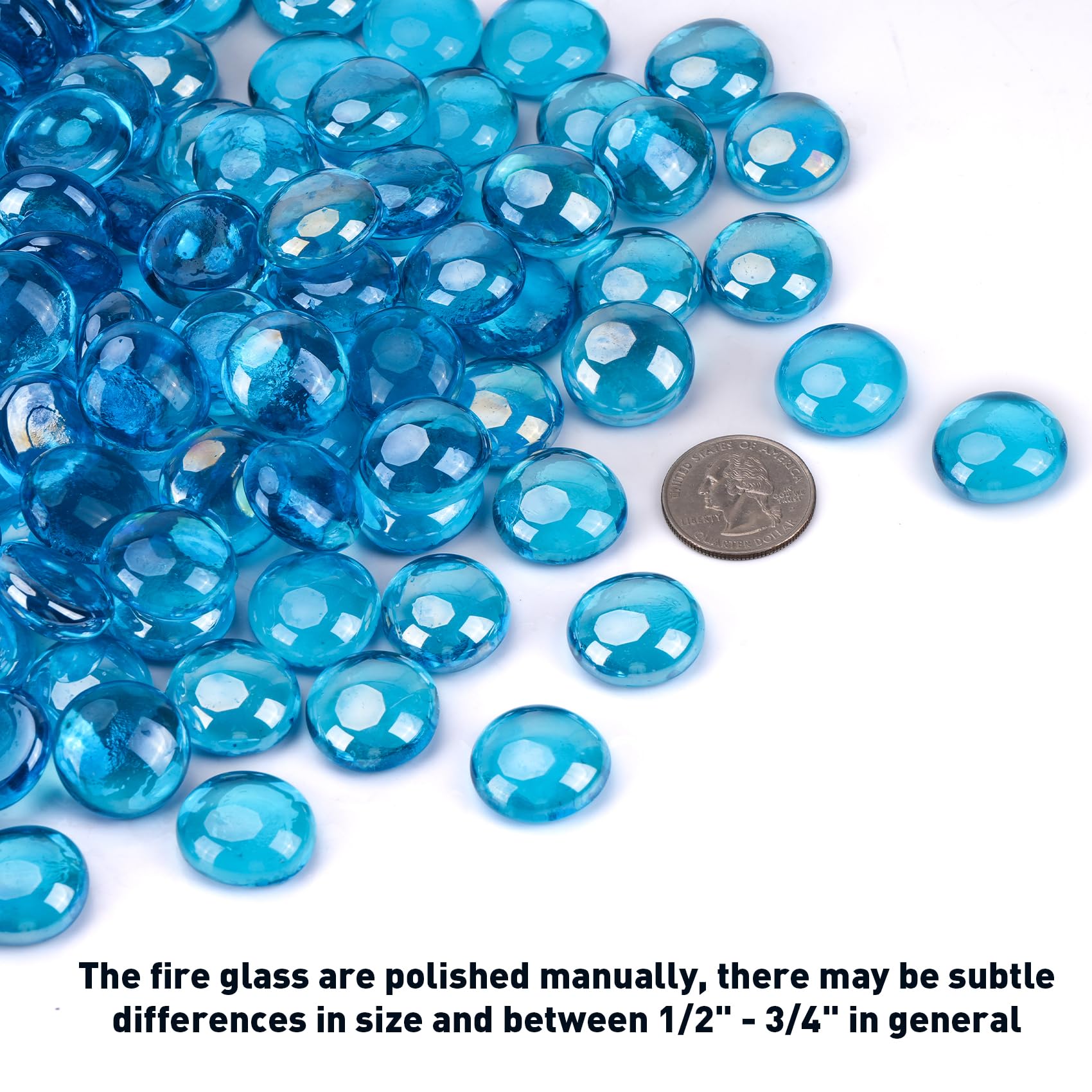 Skyflame polished bead close-up highlighting smooth texture and color