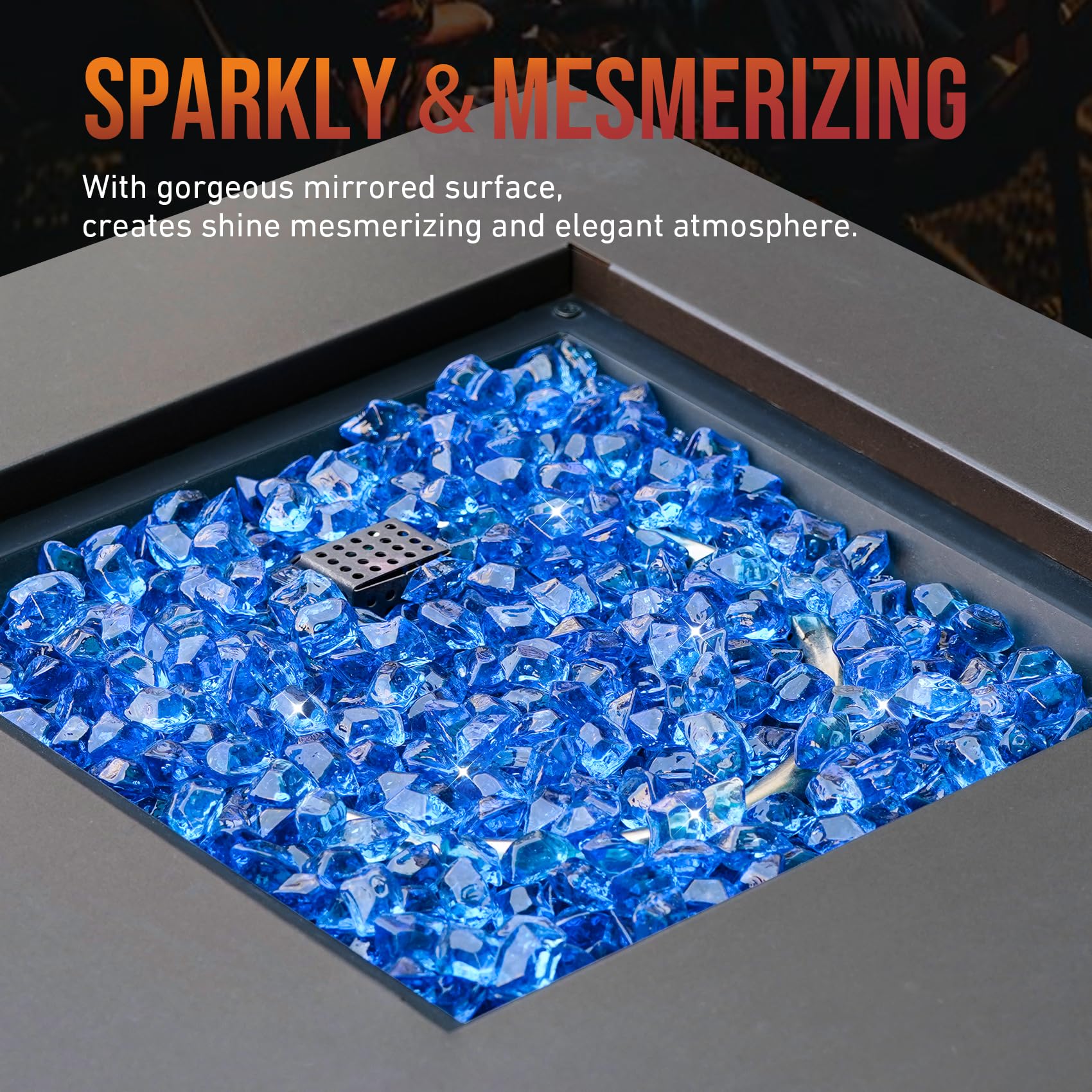 Skyflame close-up of smooth edges for safer handling and durability