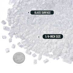 Skyflame close-up of tempered glass texture highlighting durable shine