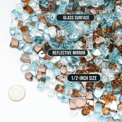 Skyflame close-up reflective facets highlighting sparkle and durability