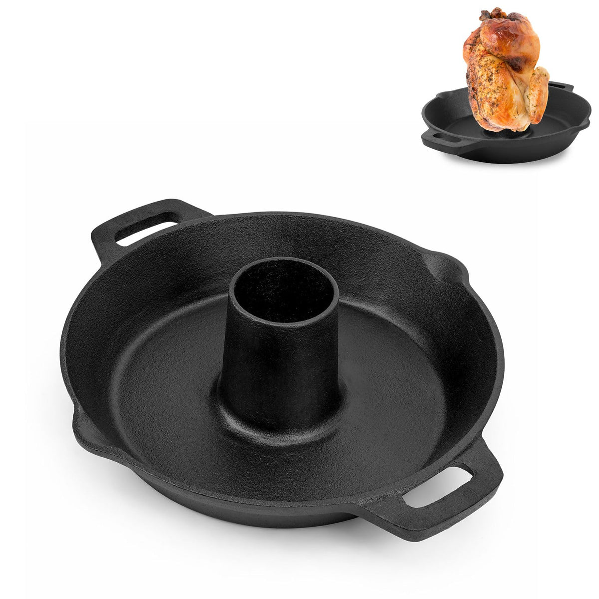 Skyflame front view of Charkettle insert showcasing durable construction and fit
