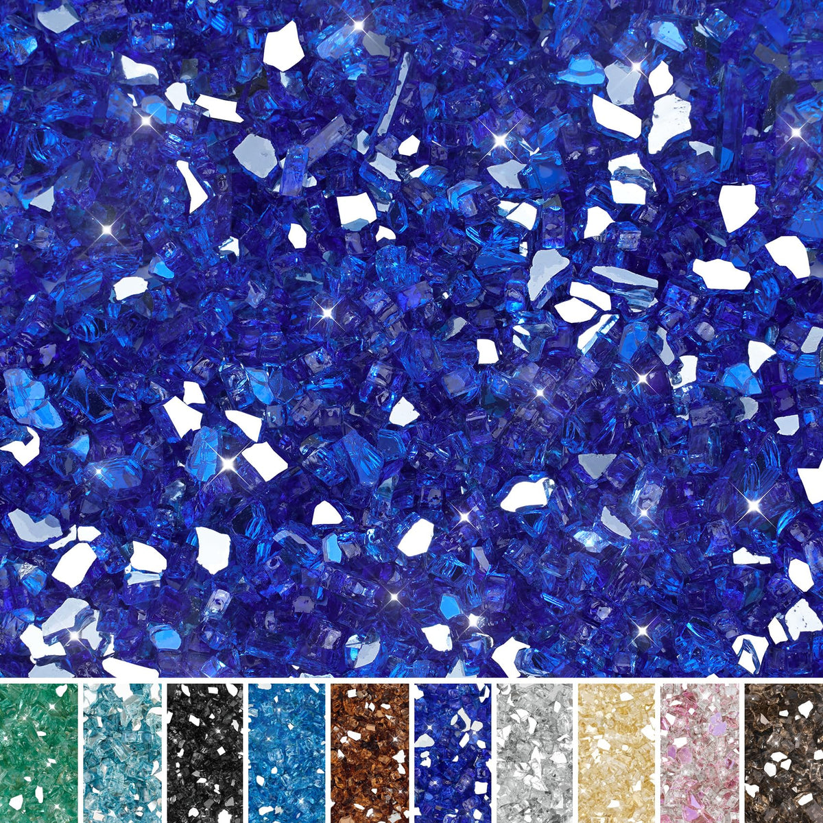 Skyflame front packaging showing cobalt blue glass and clear product information for easy selection
