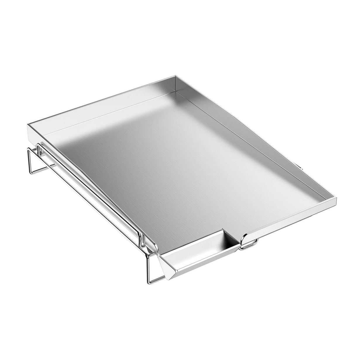 Skyflame front view of griddle set showing compact footprint and durable finish