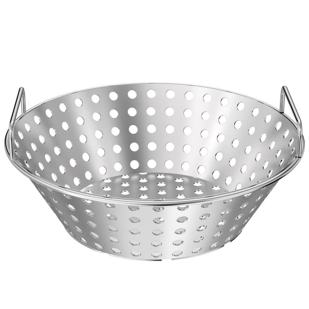 Skyflame front view showing basket shape and fit, highlights durable design