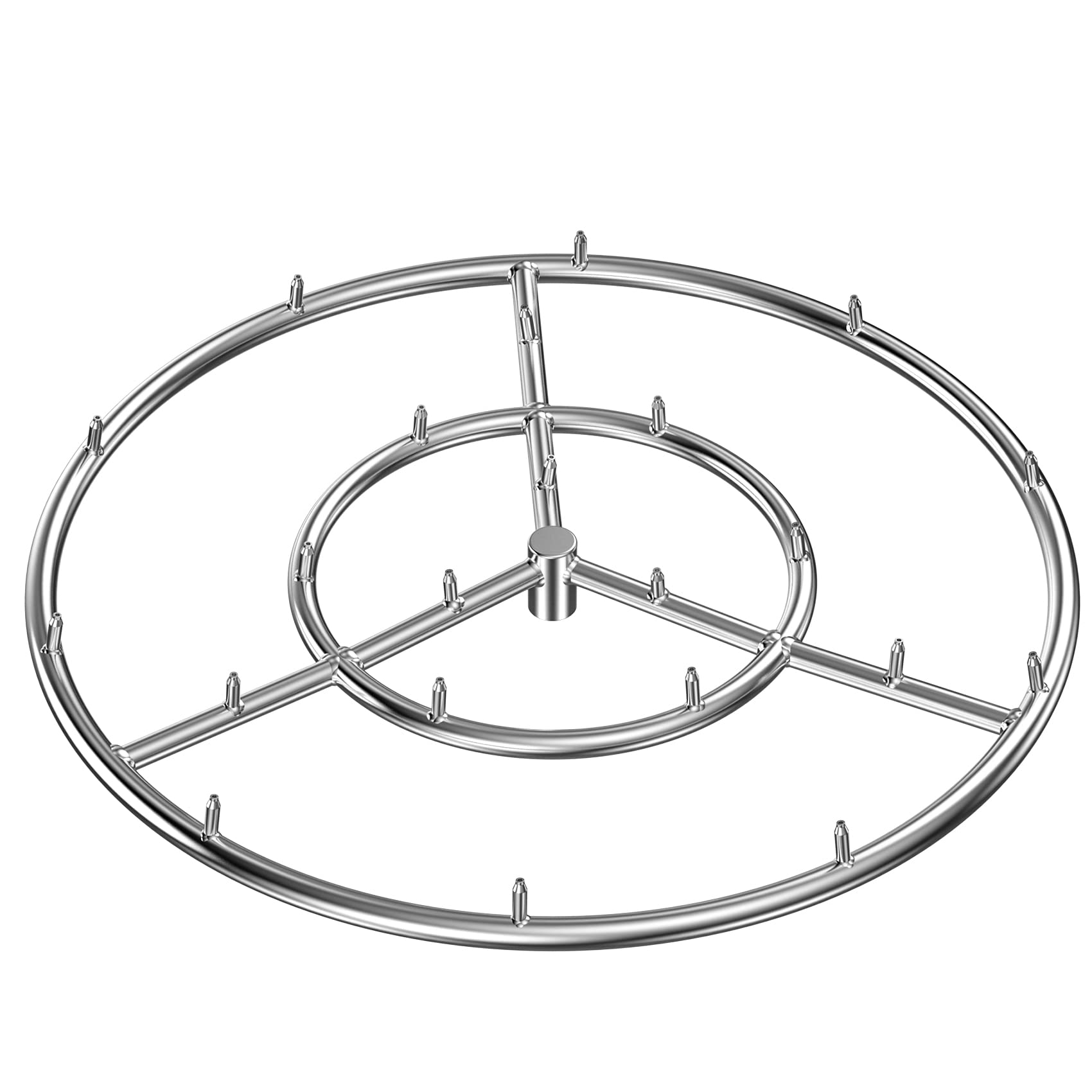 Skyflame 24-inch burner front profile showing durable stainless steel and clean finish benefits