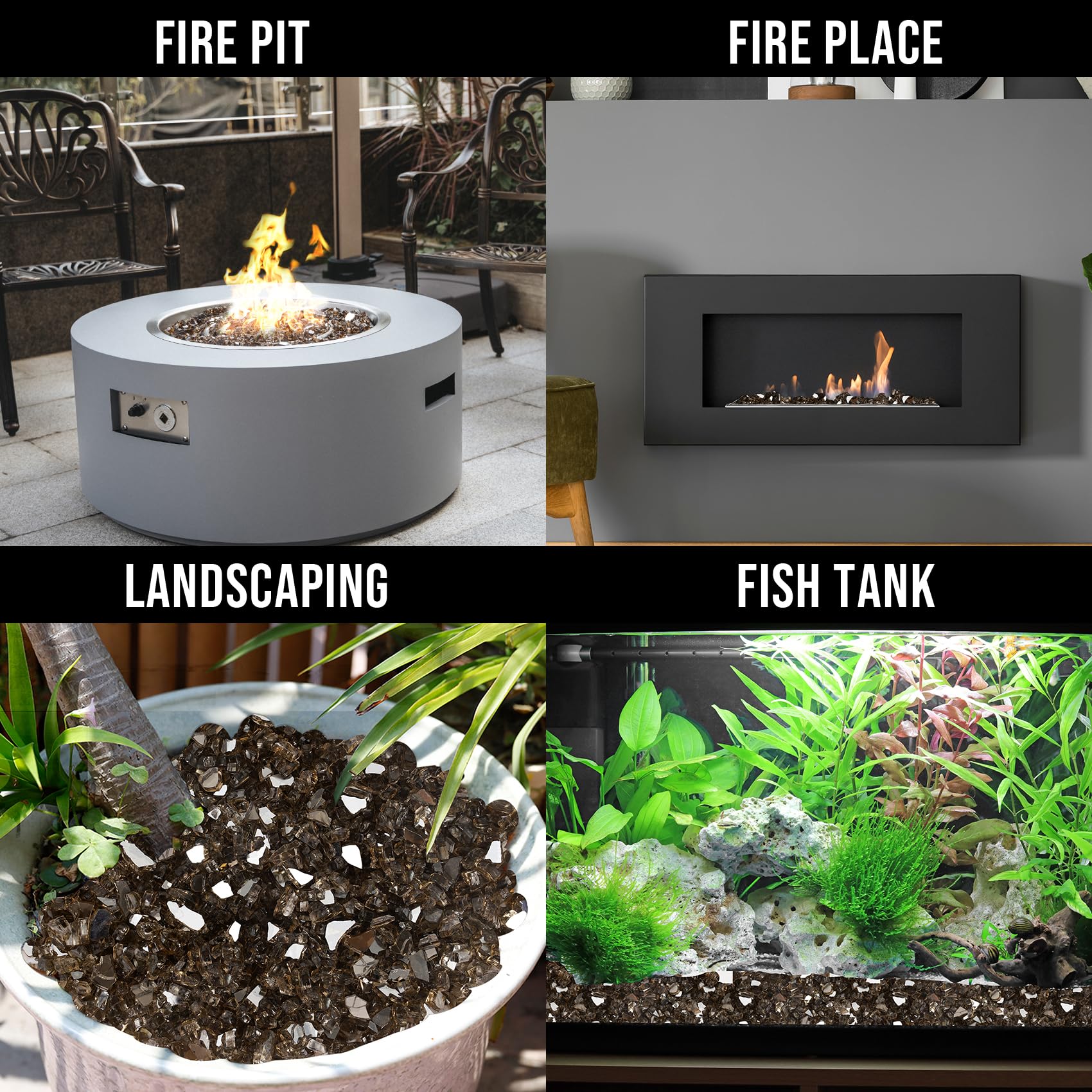 Skyflame handheld stones to show size and ease of pouring into burners