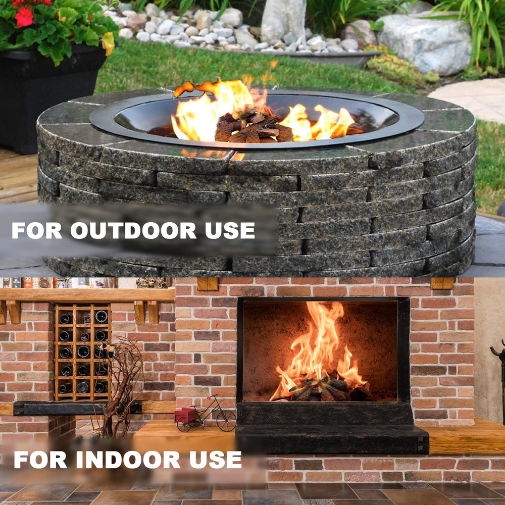 Skyflame installed in a gas fireplace illustrating natural flame interaction and glow