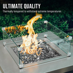 Skyflame installed in indoor fireplace adding modern reflective benefit