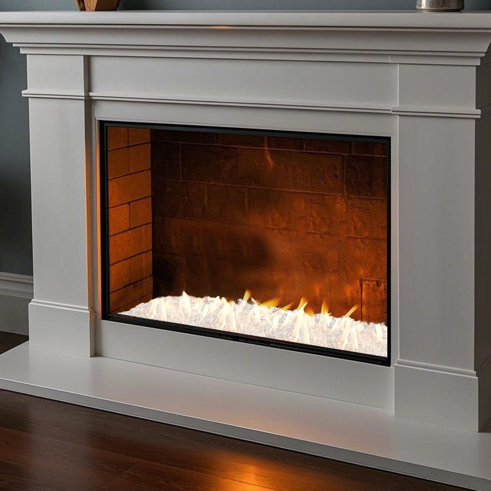 Skyflame label and features close-up showing quality assurance benefits
