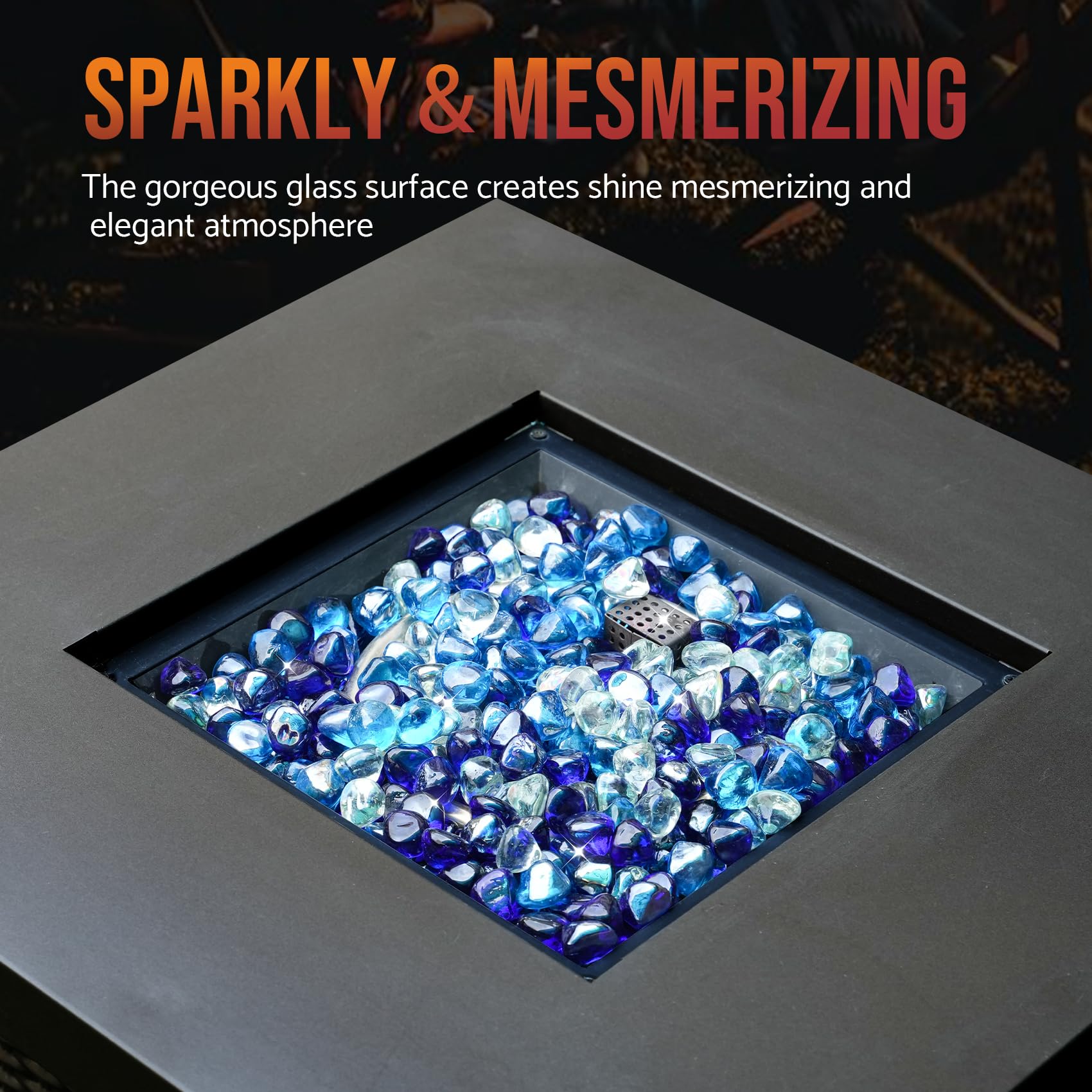 Skyflame product label close-up highlighting heat-resistant quality