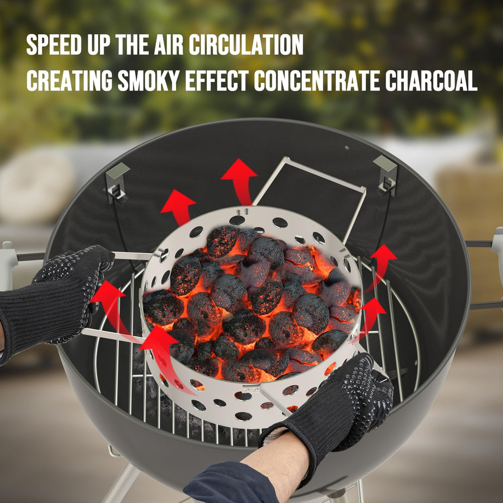 Skyflame in backyard smoker setup demonstrating even slow cooking