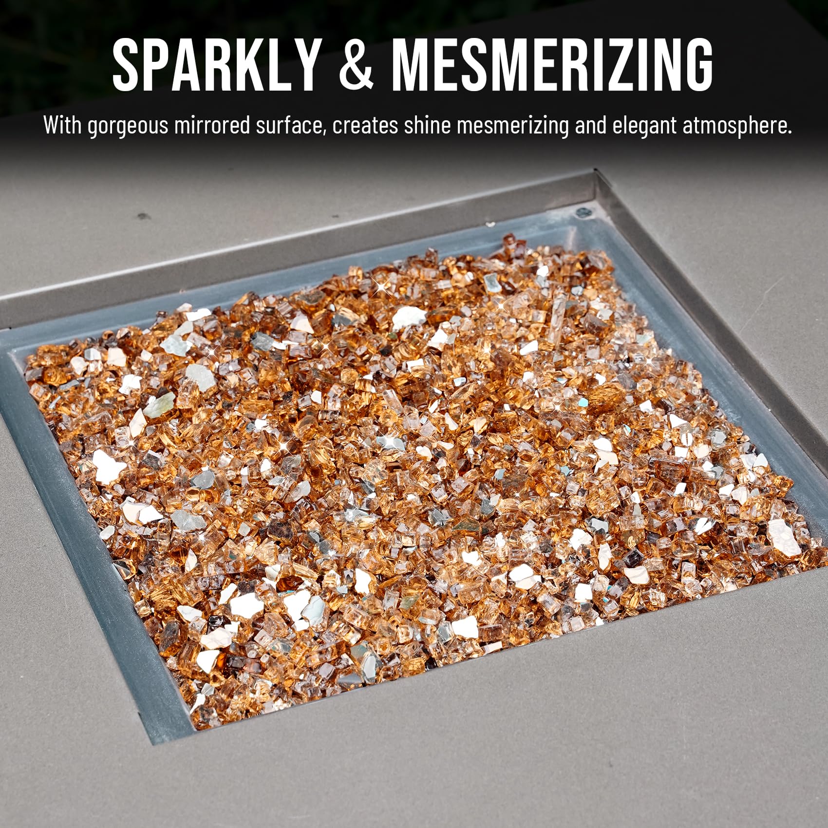 Skyflame used in patio fire pit creating inviting ambiance for guests