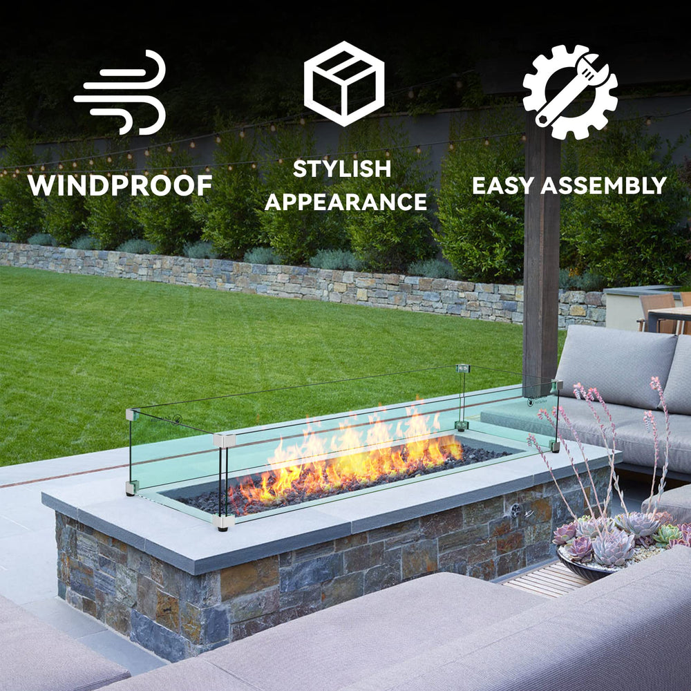 Skyflame profile side angle showing 12.5 inch depth and sleek linear compatibility