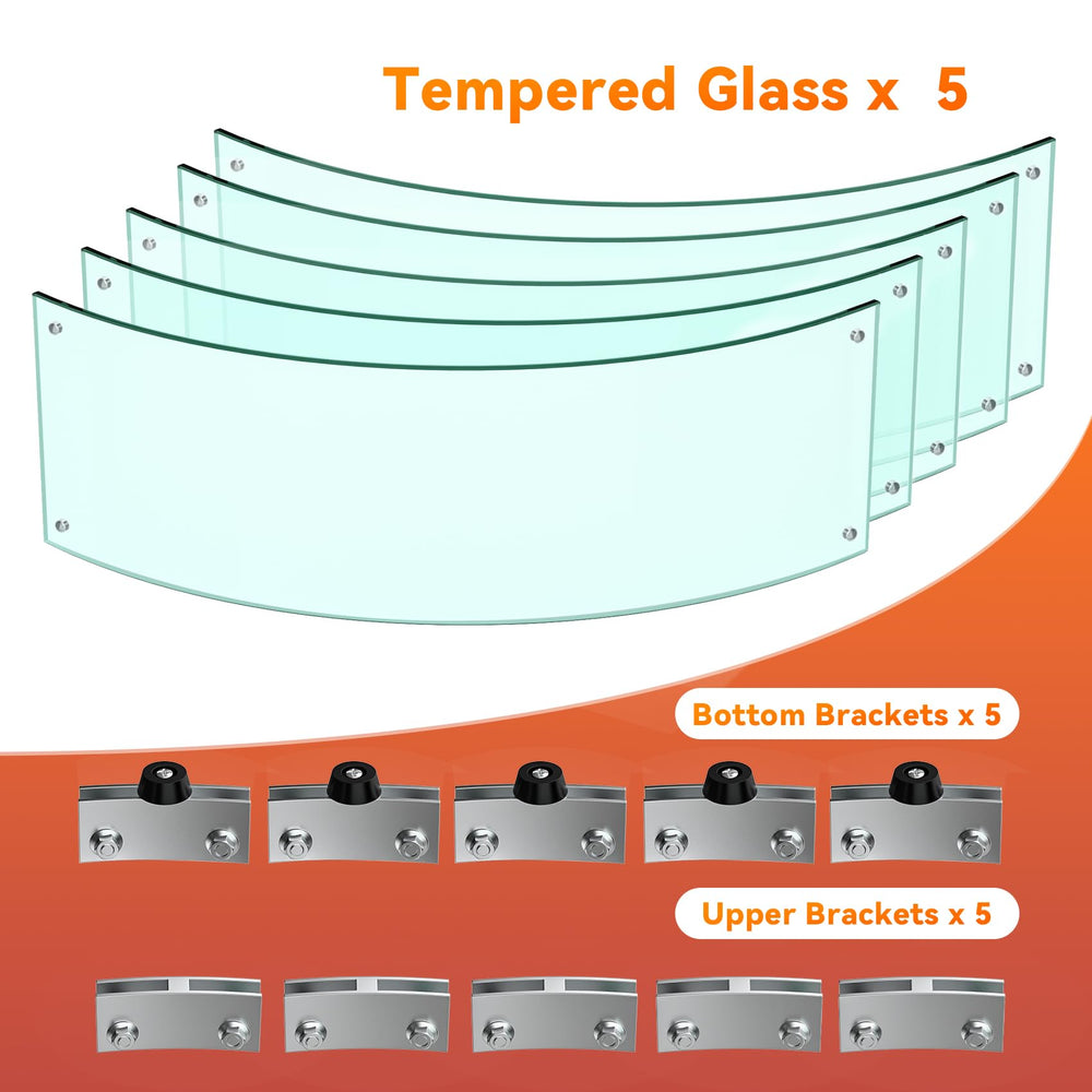 Skyflame glass reflecting flames to enhance visual sparkle and aesthetic benefit