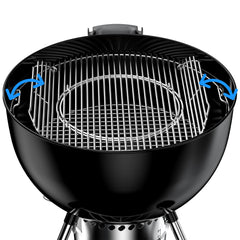 Skyflame removed inner ring with wok insert illustrating multi-cook flexibility benefit