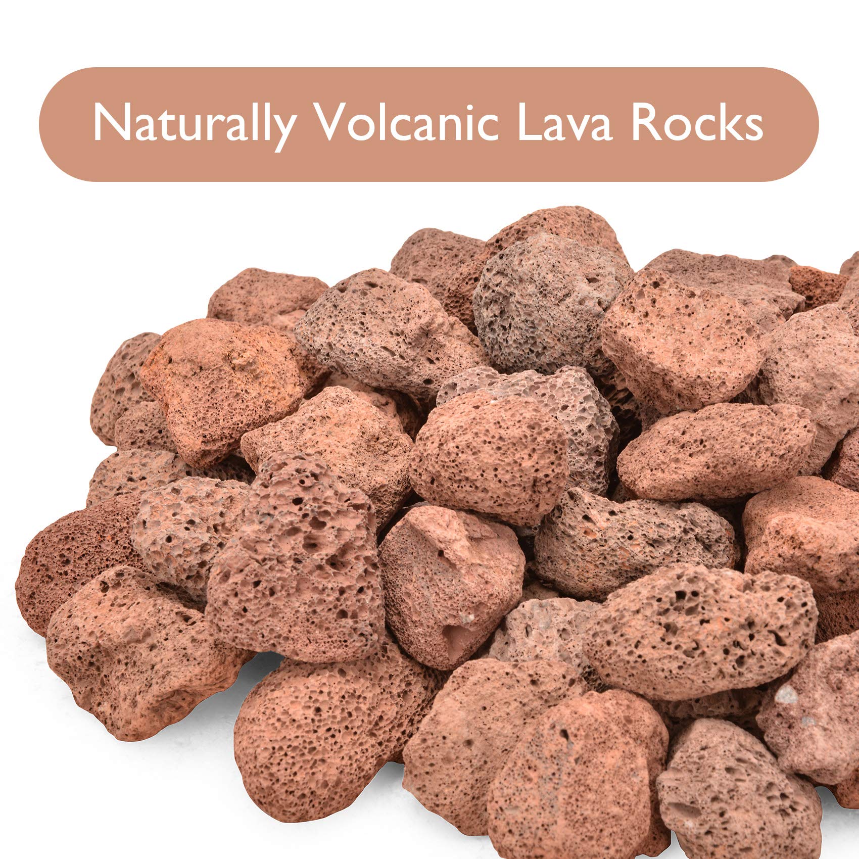 Skyflame lava rocks in fire pit improving flame appearance and even heat