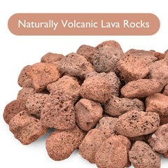 Skyflame lava rocks in fire pit improving flame appearance and even heat