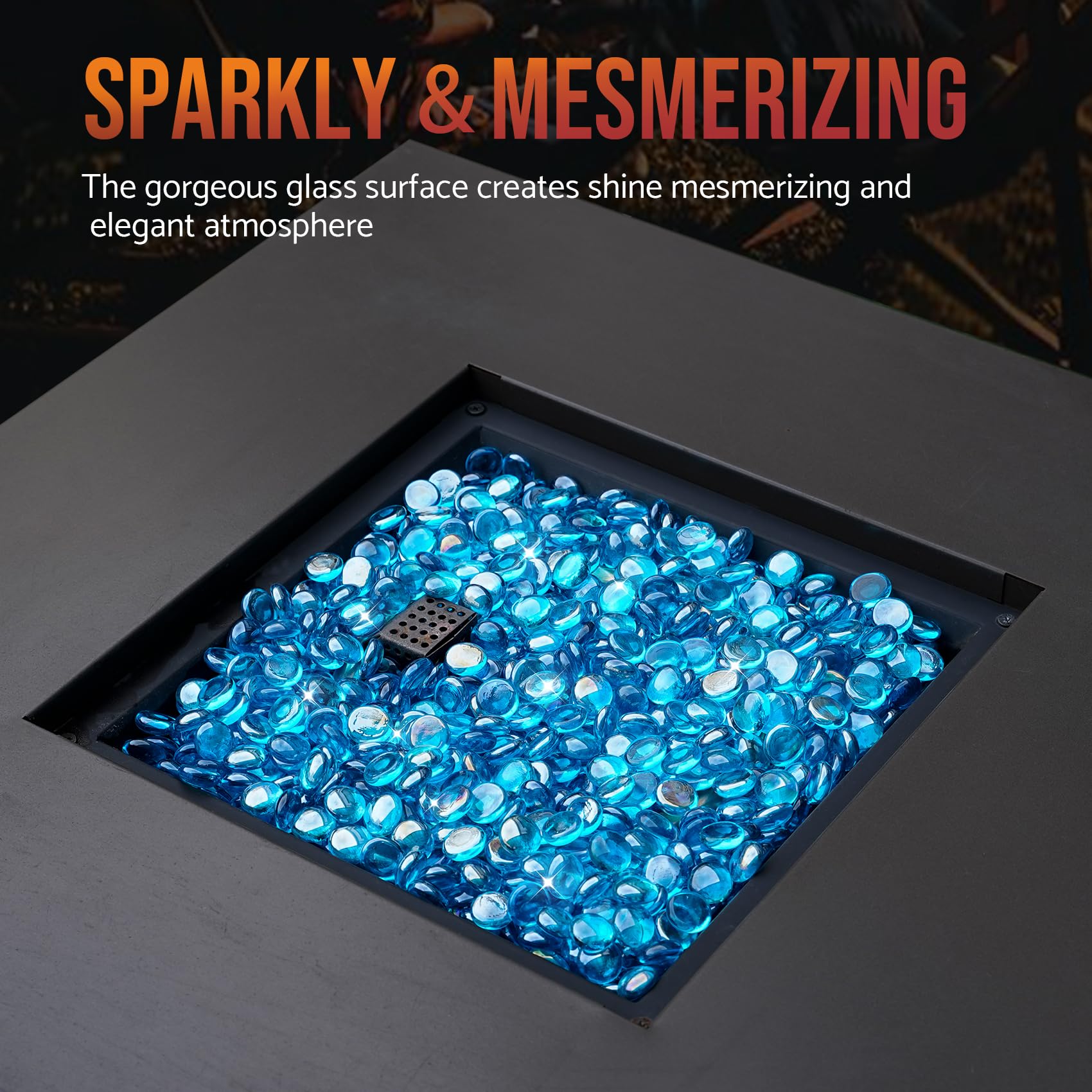 Skyflame beads beside ruler to show bead size and helpful scale