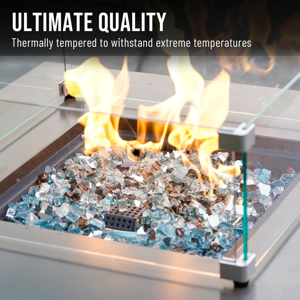 Skyflame beside ruler showing 1/2 inch size for consistent coverage