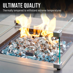 Skyflame beside ruler showing 1/2 inch size for consistent coverage