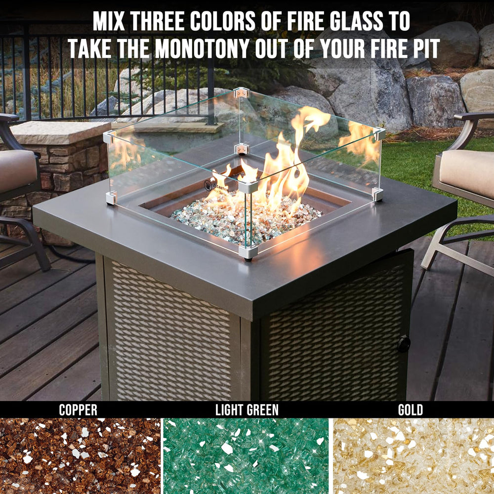 Skyflame glass texture showing smooth edges and tempered finish for durability