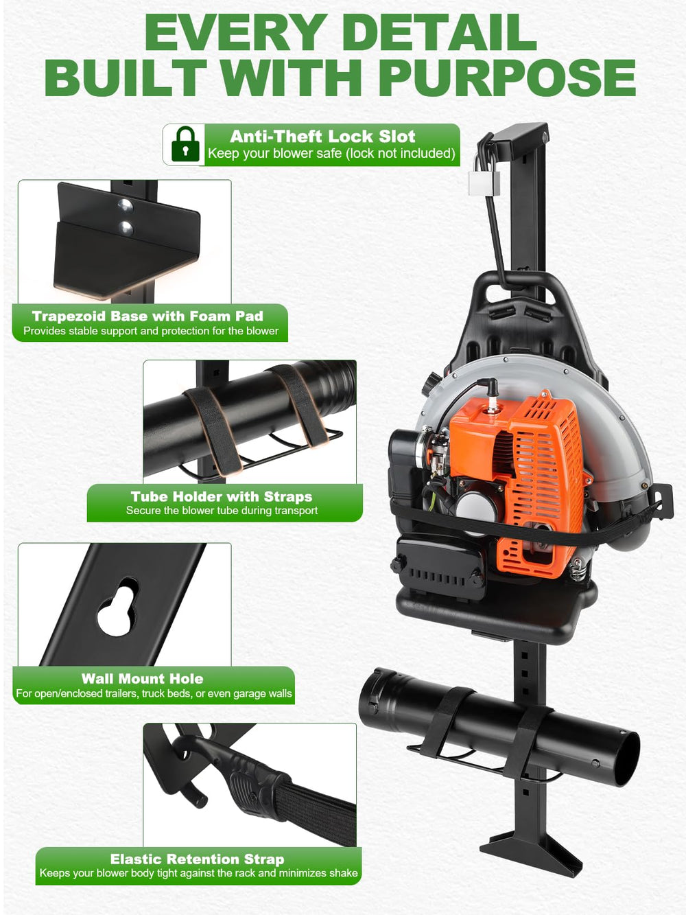 SKYJDM closeup of lock slot area for optional padlock theft deterrence