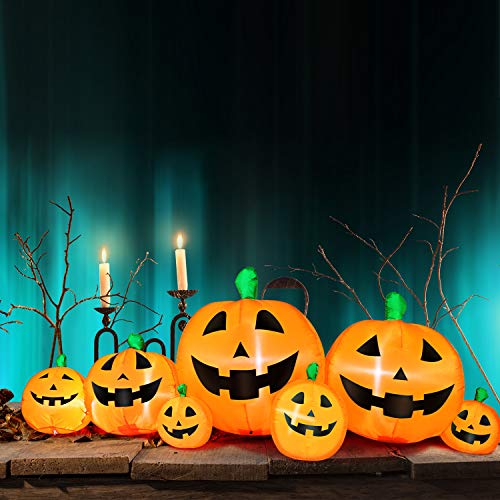 Skylety seasonal display under a tree showing mood-enhancing outdoor decoration